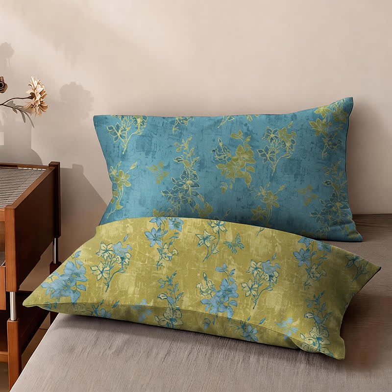 Oriana King Size Bedding Set | Reversible Cotton Floral Bedspread 7
