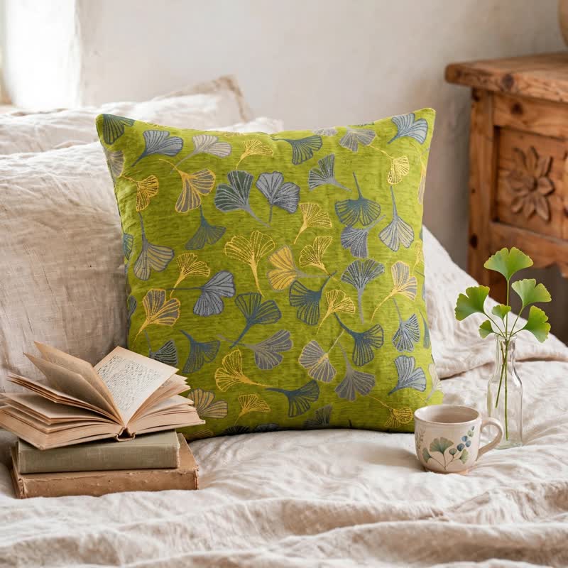 Orlen Botanical Cushion Covers | Textured Cotton, 18x18 Inches 0