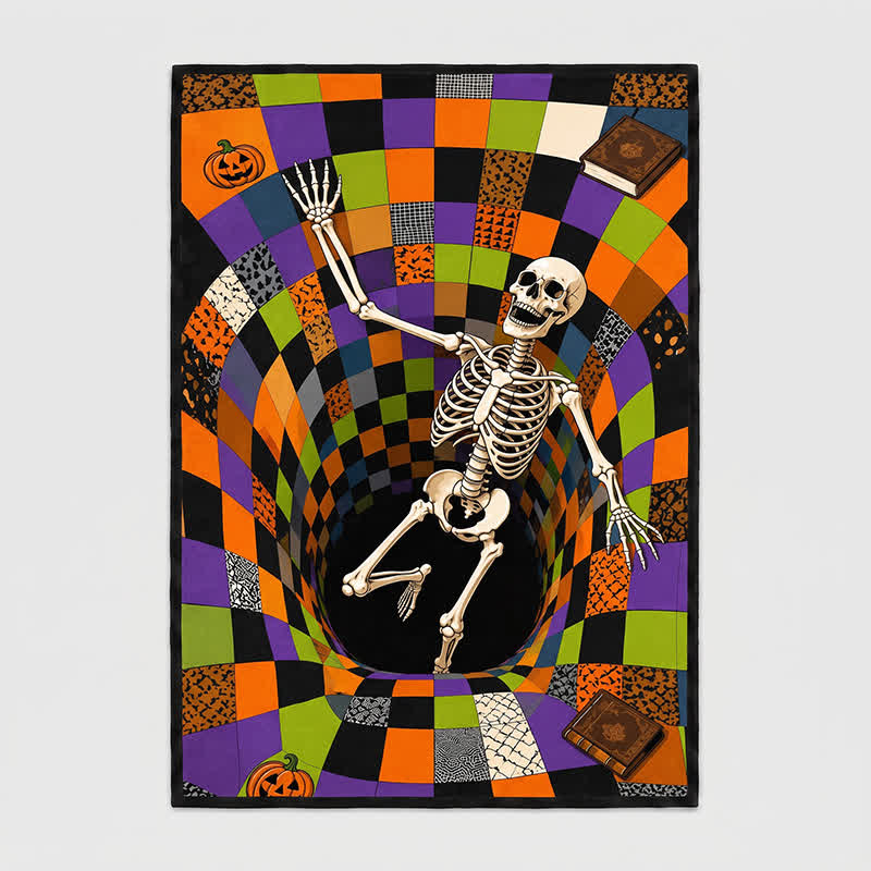 Oryx Skeleton Area Rug | 3D Vortex, Washable Polyester, Non-Slip 4