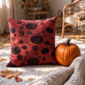 Ovela Decorative Pillow | Cotton Halloween Design, 18x18 Inches 0