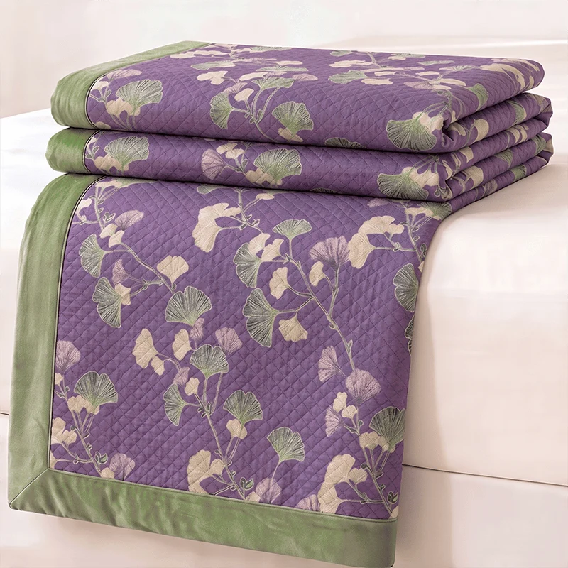 Ovela Ginkgo Leaf Quilt | 100% Cotton, King Size Duvet 2
