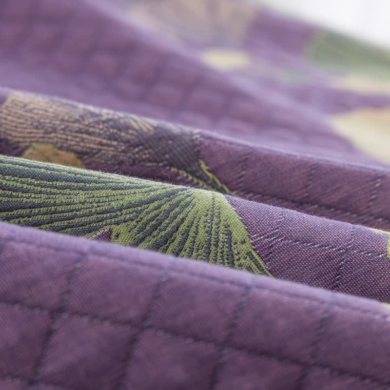 Ovela Ginkgo Leaf Quilt | 100% Cotton, King Size Duvet 7