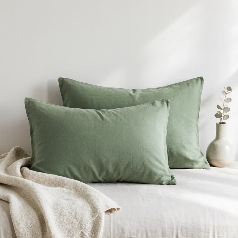 Owl Sage Pillow Covers | Soft Washed Cotton, Multiple Sizes 0