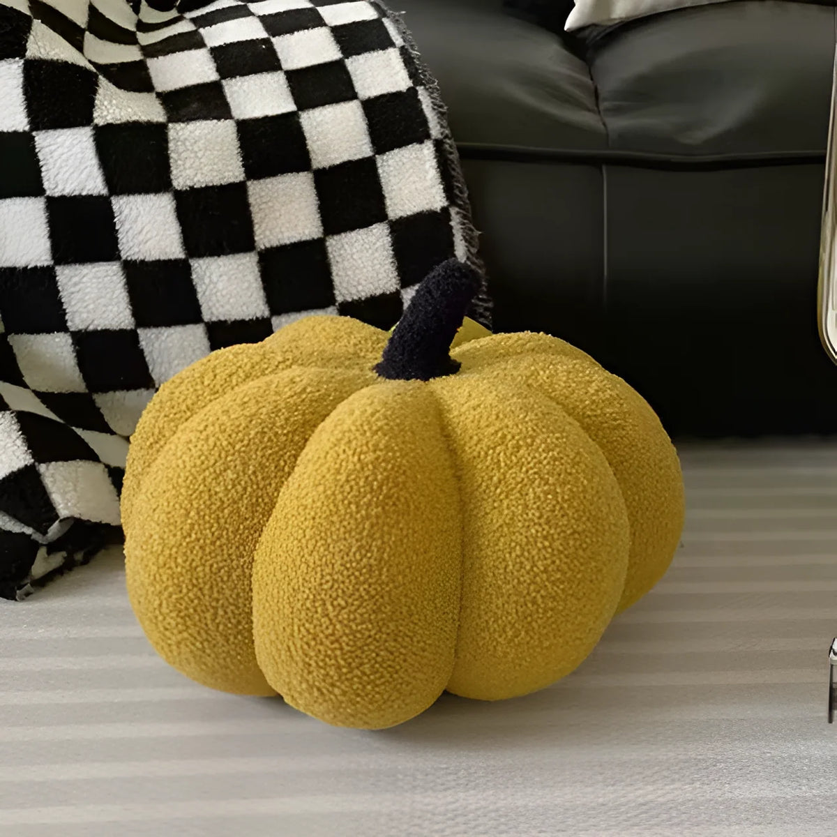 Pavo Decorative Pillow | Plush Pumpkin-Shaped Throw Pillow for Bed or Sofa 9