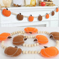 Pavo Pumpkin Garland | Felt and Wooden Beads Indoor Decoration 0