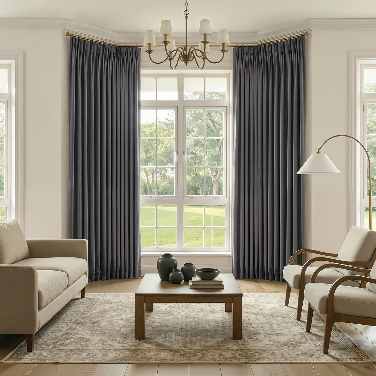 Sable Blackout Curtain | 100% Polyester, Brushed Matte for Bedroom 1