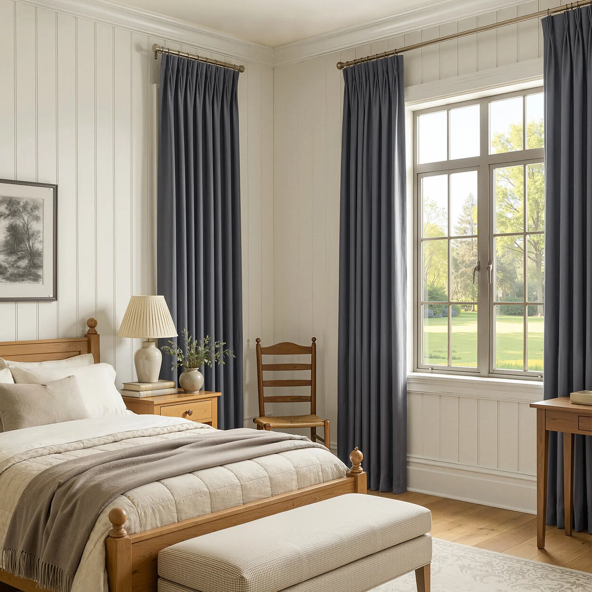 Sable Blackout Curtain | 100% Polyester, Brushed Matte for Bedroom 2