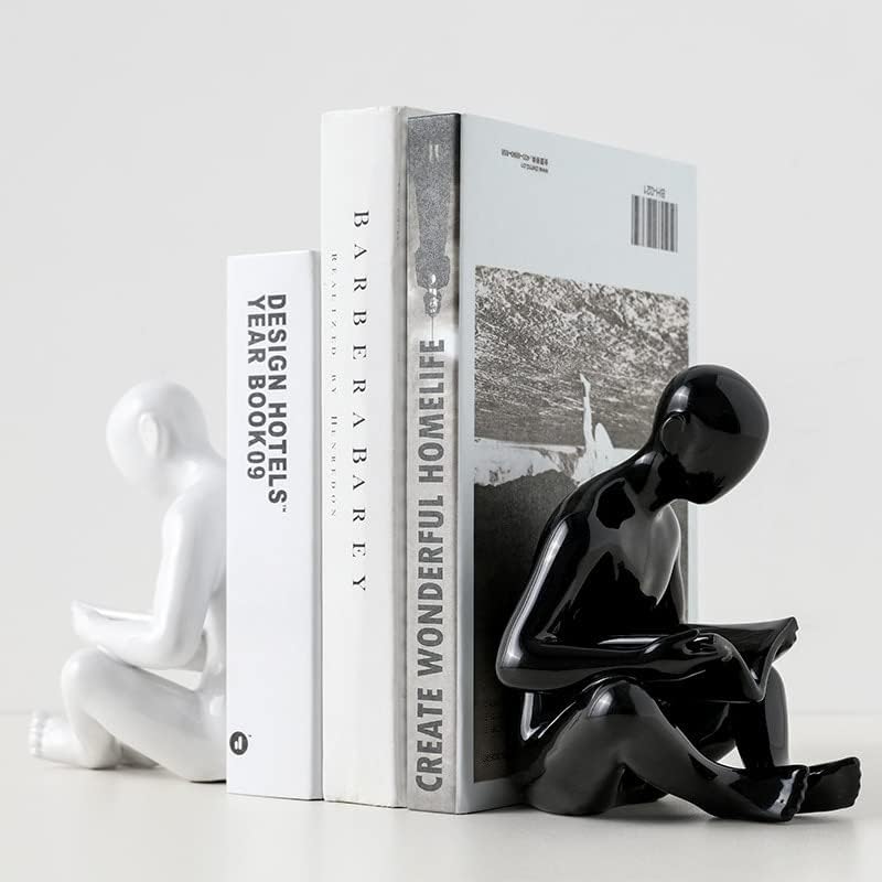 Sculptura Bookend | Nordic Resin, Seated Reading Man Design 3