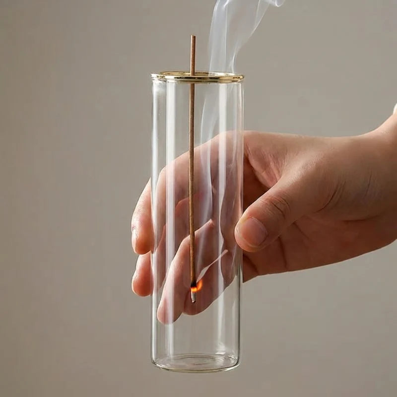 Sora Glass Incense Burner | Heat-Resistant Suspended Design, Compact Incense Holder 6