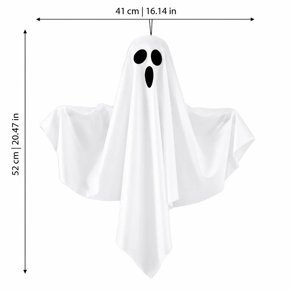 Spukora Hanging Ghost | LED Polyester Halloween Decoration for Indoor Outdoor Use 2