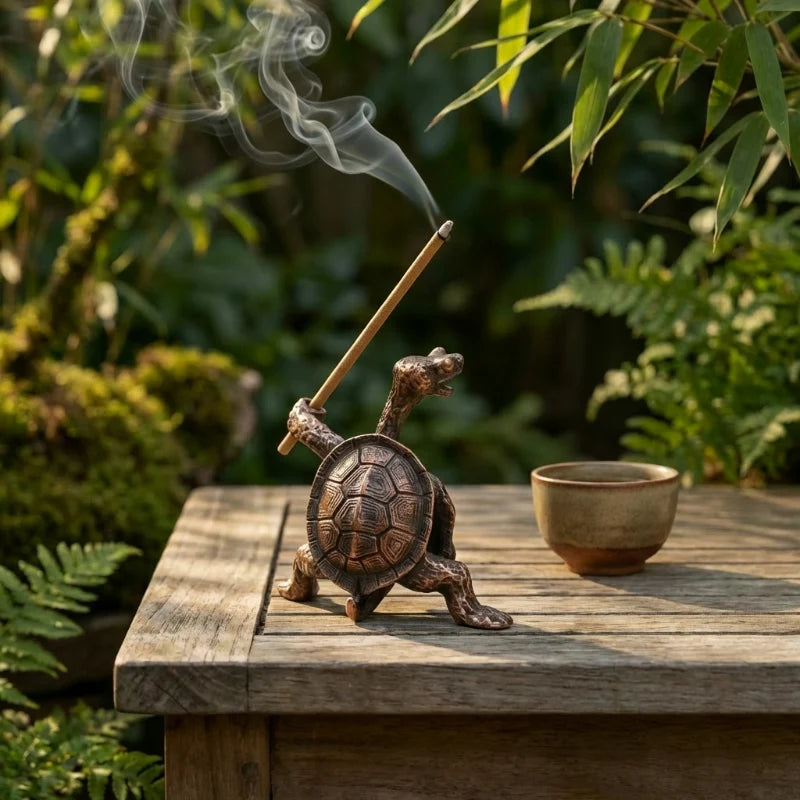 Talon Turtle Incense Holder | Brass, Vintage Design for Sticks 5