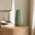 Vento Ceramic Vase | Sculptural, Matte Finish, Sage Color 0