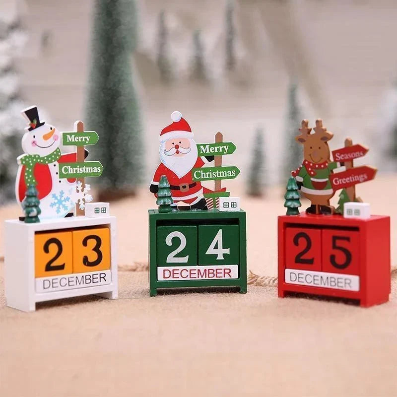 Wooden advent calendar detail