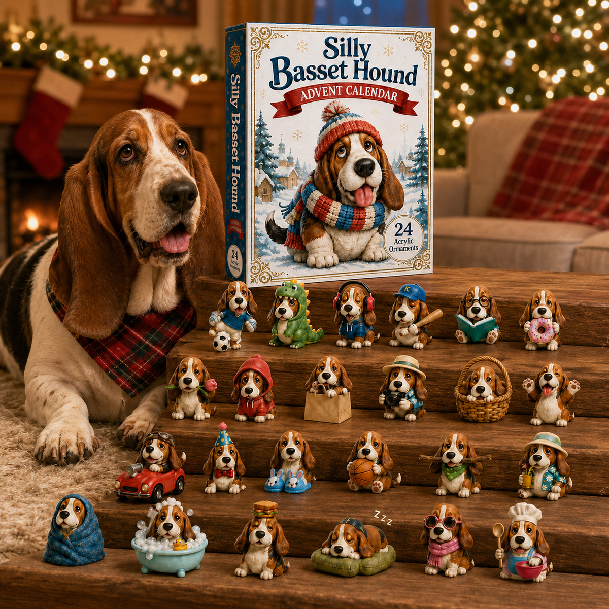 Basset Hound ornaments