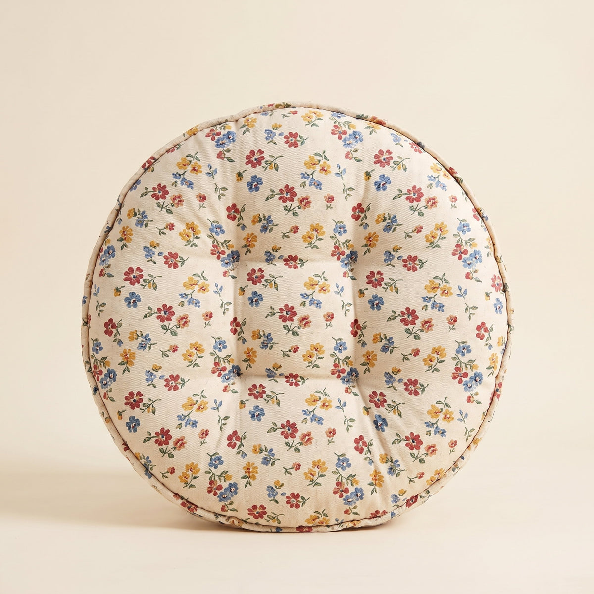 Bela Round Cushion in Small Flowers, Style Room