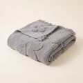Bloom Floral Blanket in Agate Gray, Style Room