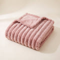 Cielo Plush Throw Blanket in Rose Blush, Style Room