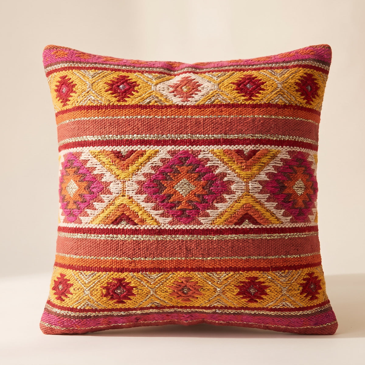 Evoa Geometric Cushion Cover in Festival Thread, Style Room