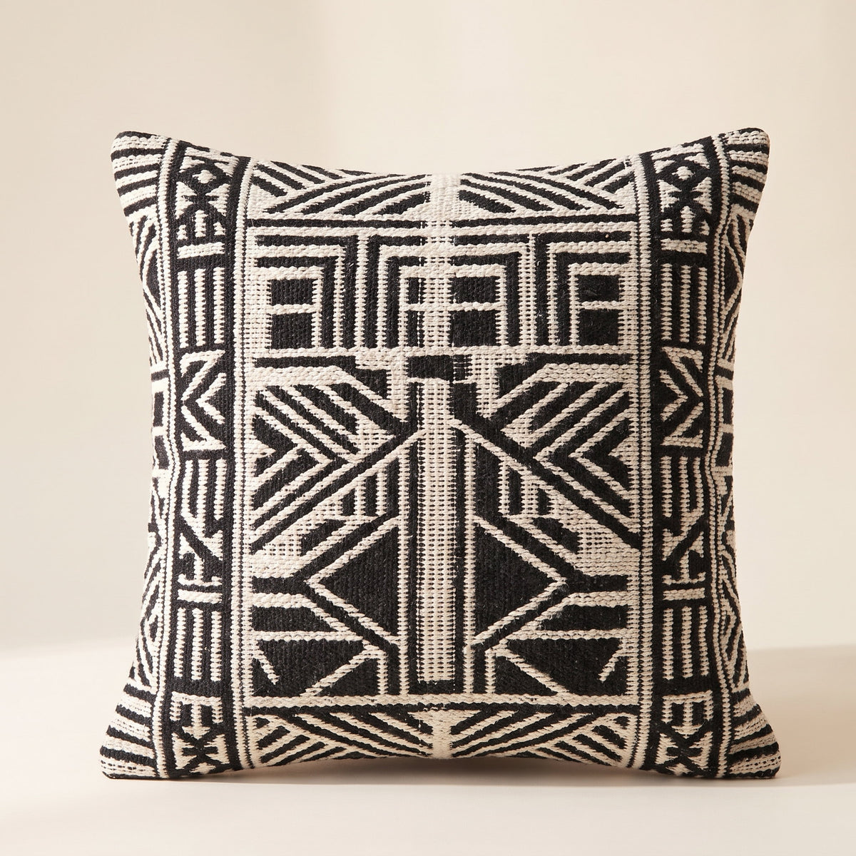 Evoa Geometric Cushion Cover in Mono Weave, Style Room