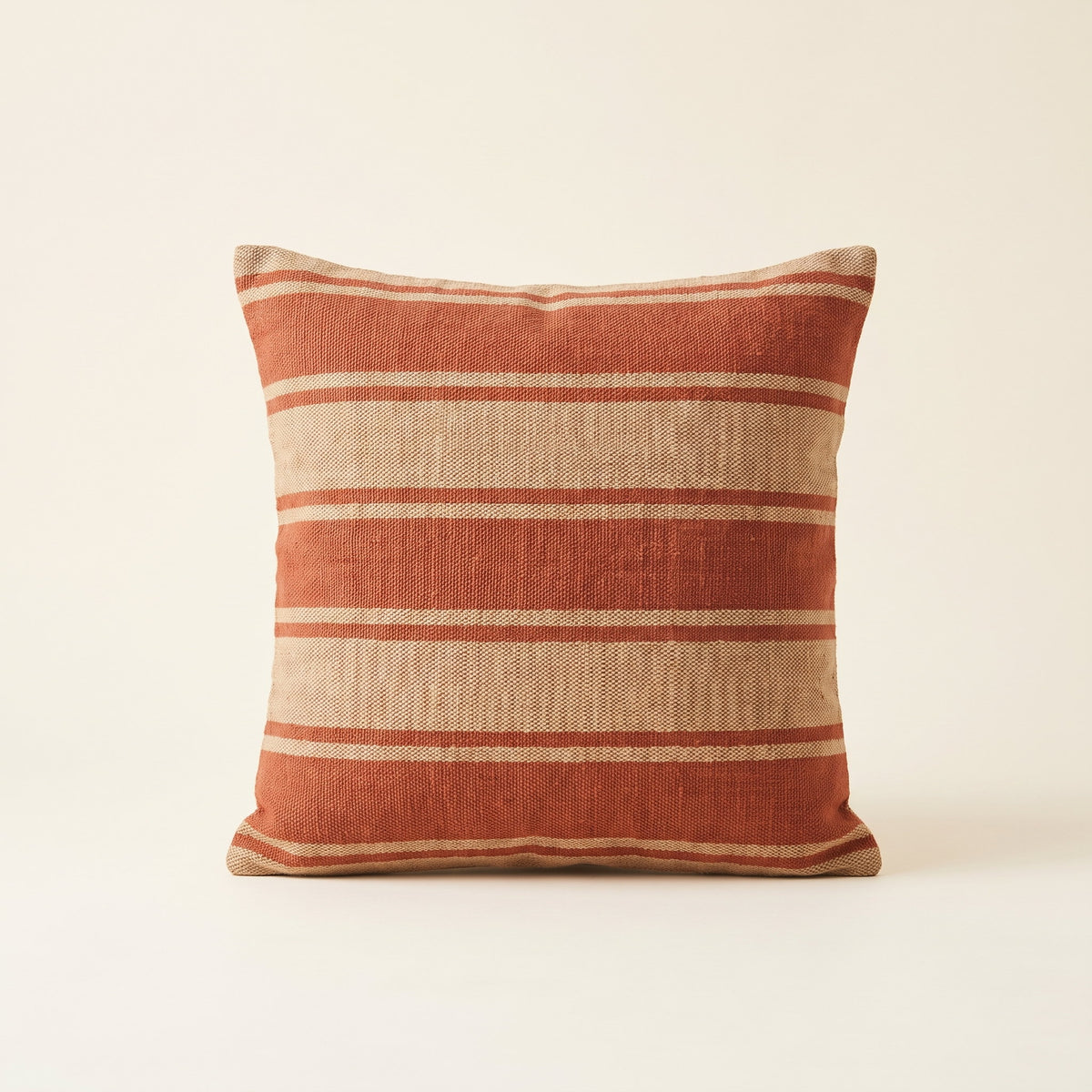 Evoa Geometric Cushion Cover in Rustic Stripe, Style Room