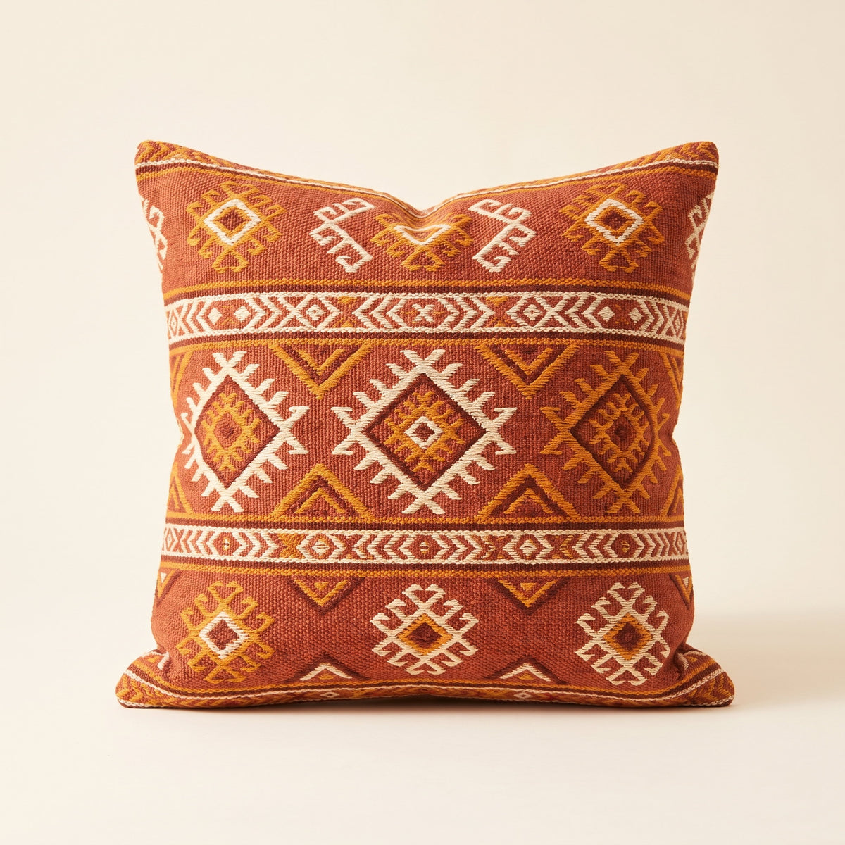Evoa Geometric Cushion Cover in Sunset Aztec, Style Room