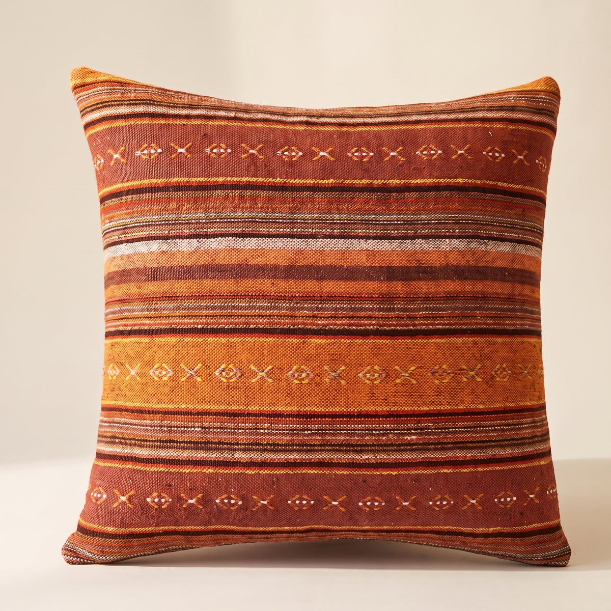 Evoa Geometric Cushion Cover in Sunset Stripe, Style Room