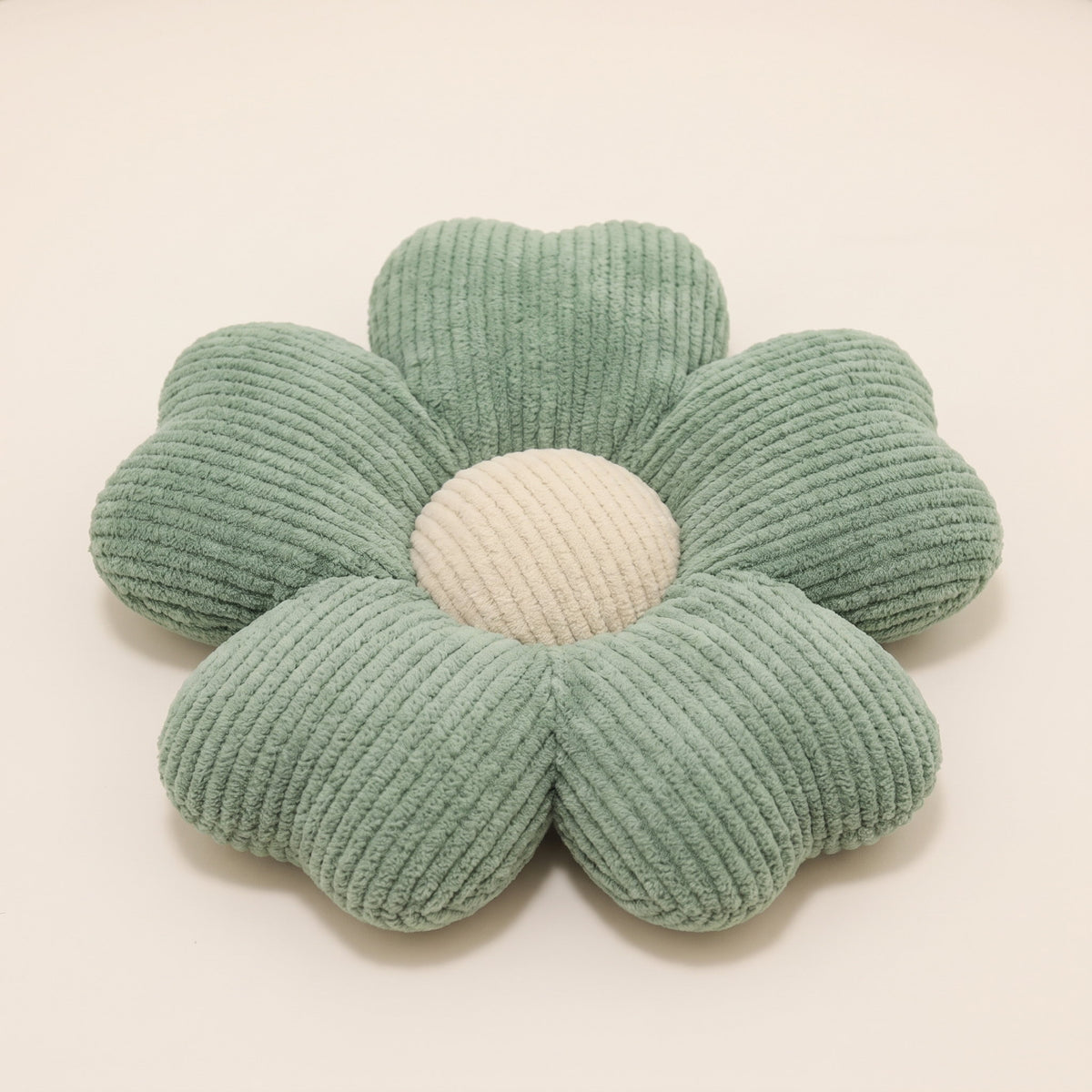Flora Flower Cushion in Green, Style Room