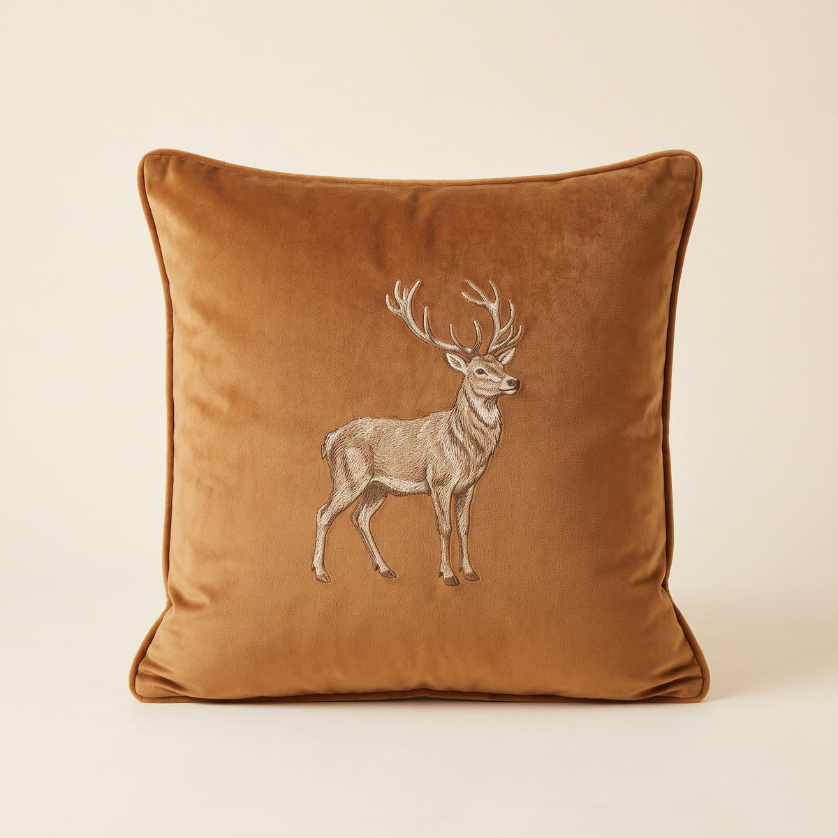 Galen Velvet Cushion Cover in Deer, Style Room