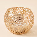 Gleam Sphere Candle Holder in Gold, Style Room