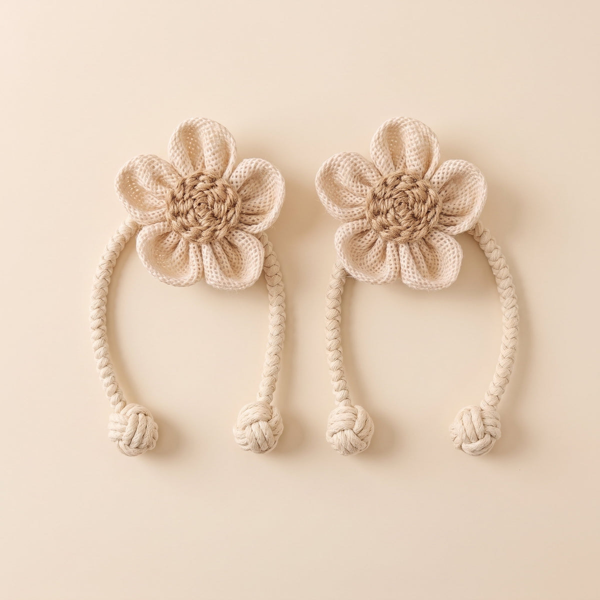 Haven Floral Tiebacks in Cream, Style Room