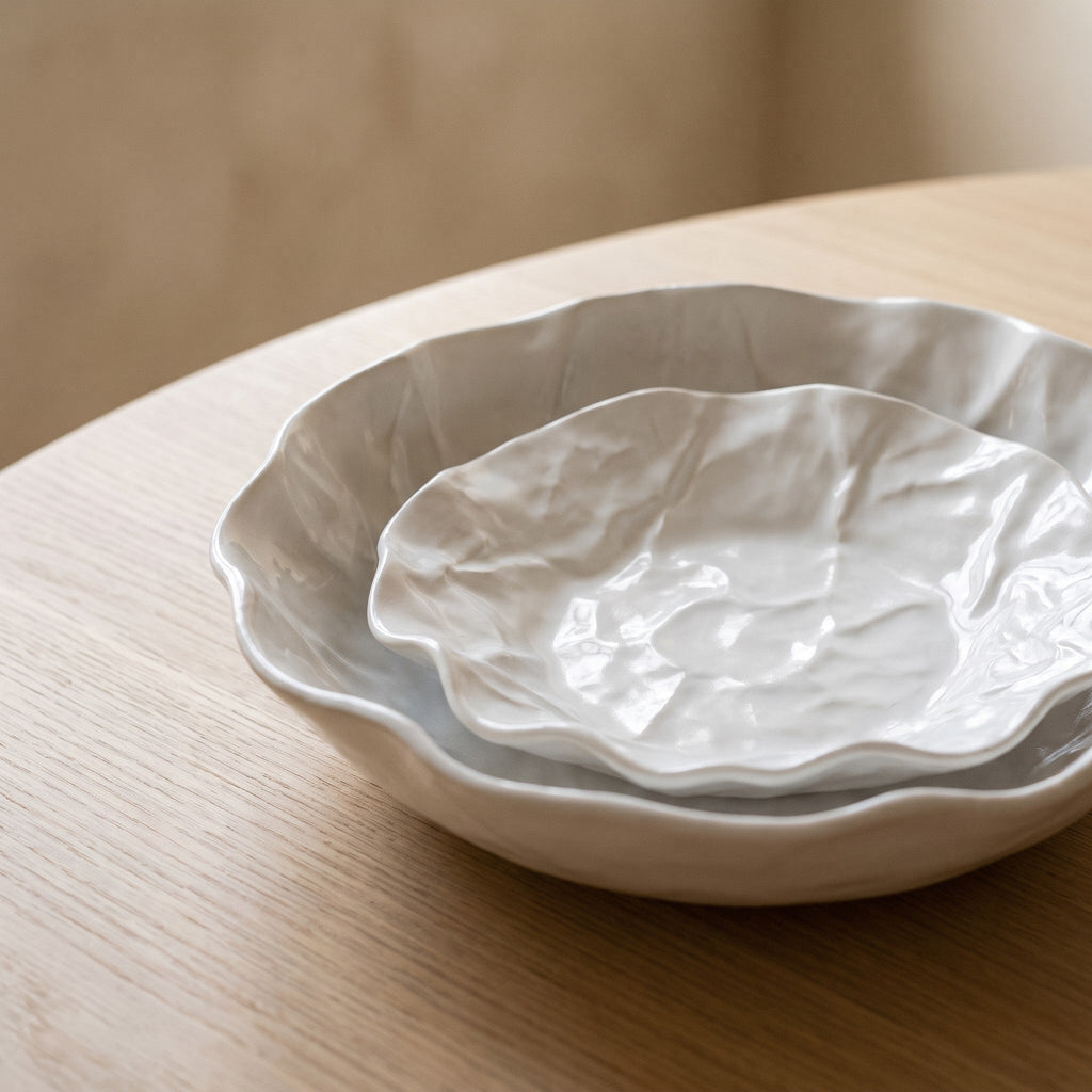 Kairo ceramic and porcelain plate set, view 5