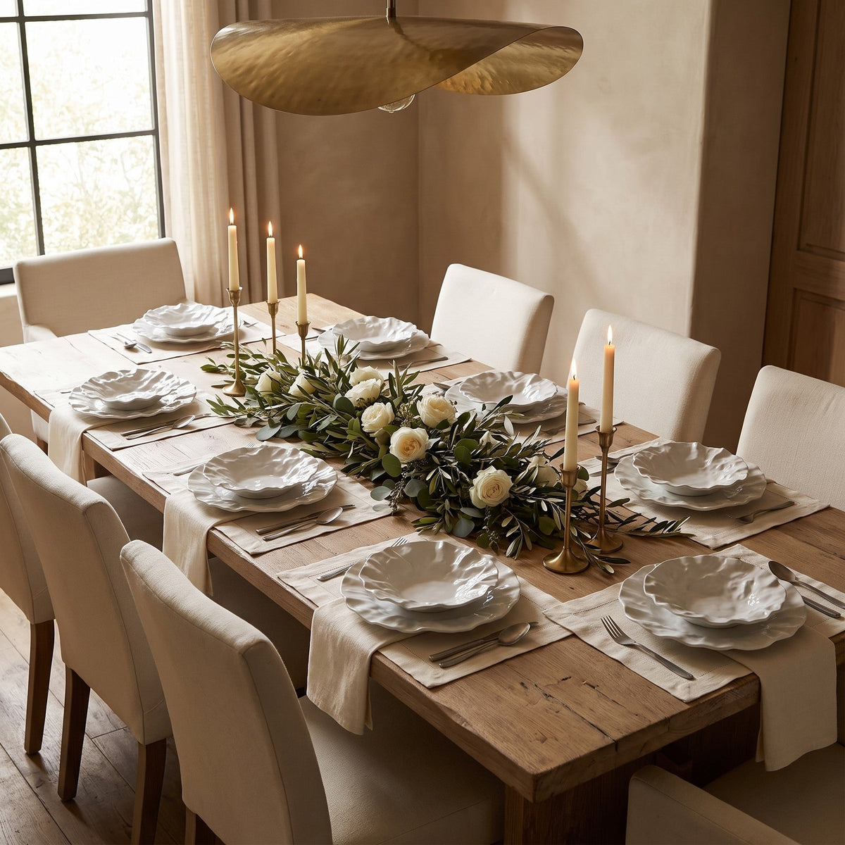 Kairo ceramic and porcelain plate set, view 6