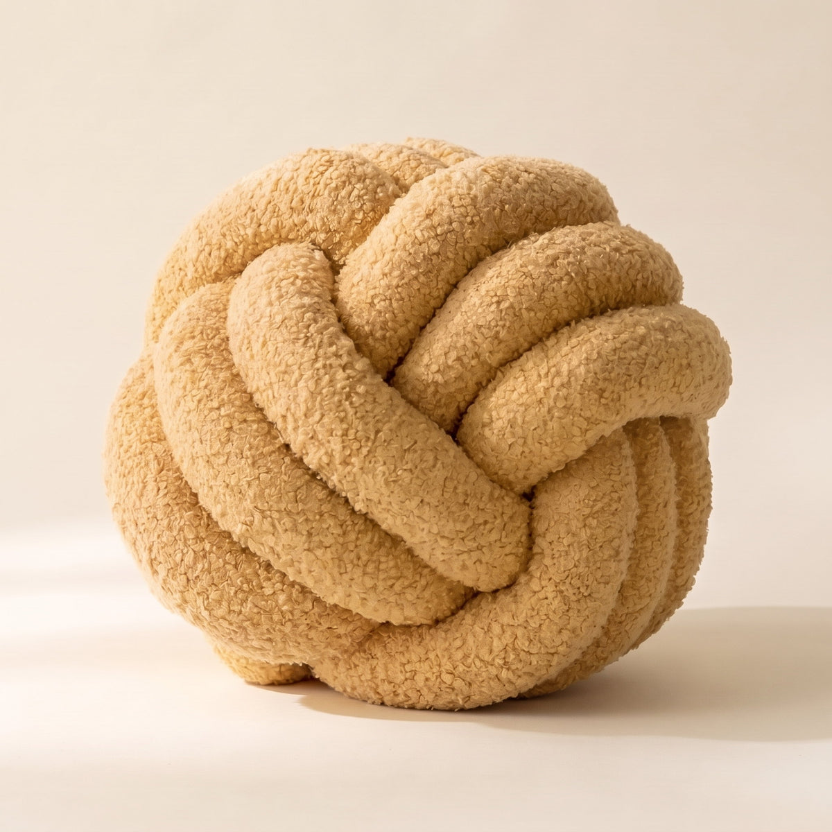 Kora Boucle Cushion in Beige, Style Room