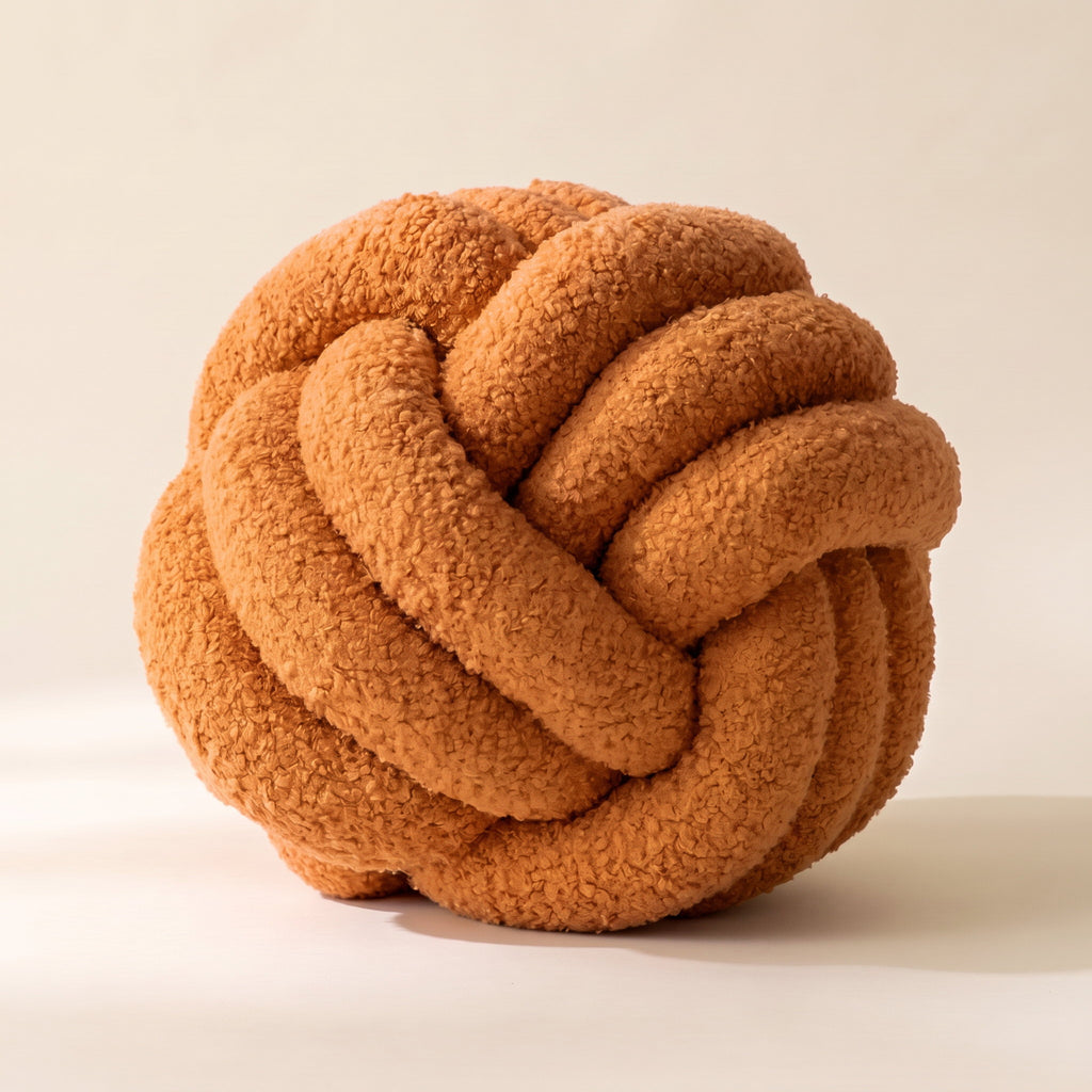 Kora Boucle Cushion in Ginger Colored, Style Room
