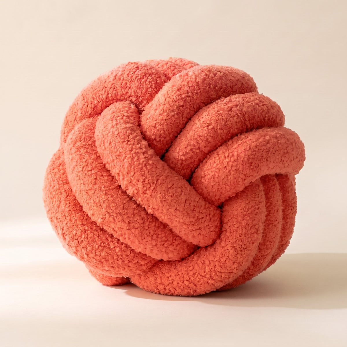 Kora Boucle Cushion in Grapefruit Red, Style Room