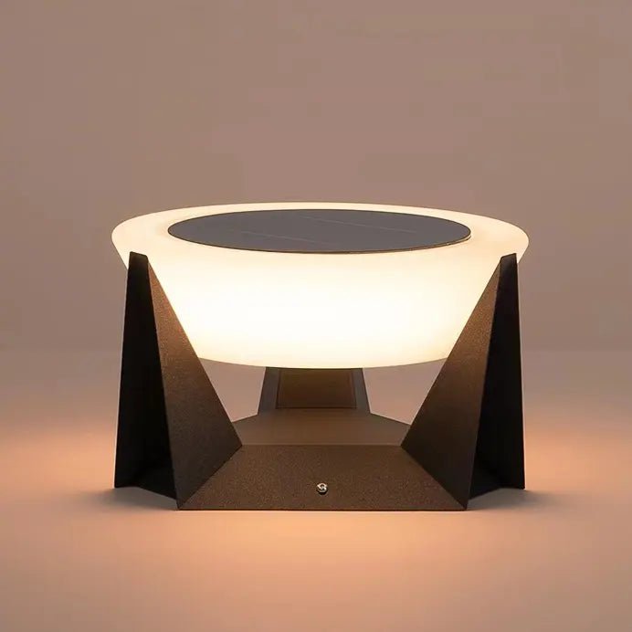 Lumen solar garden light in black, view 2