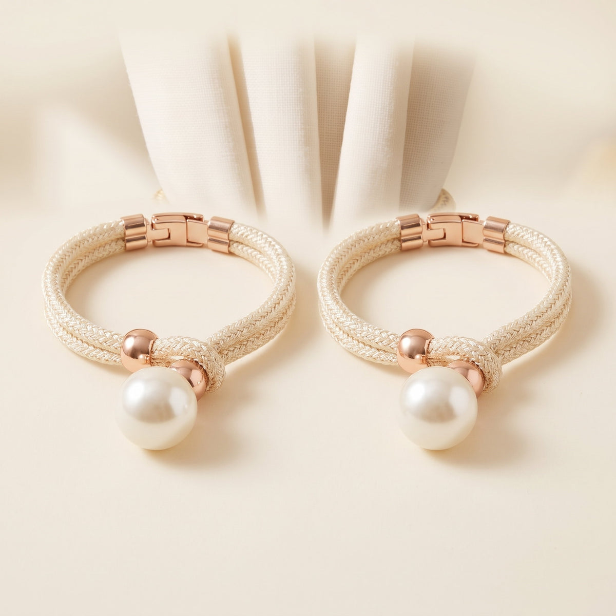 Luna Curtain Tie Back Set in Cream White, Style Room