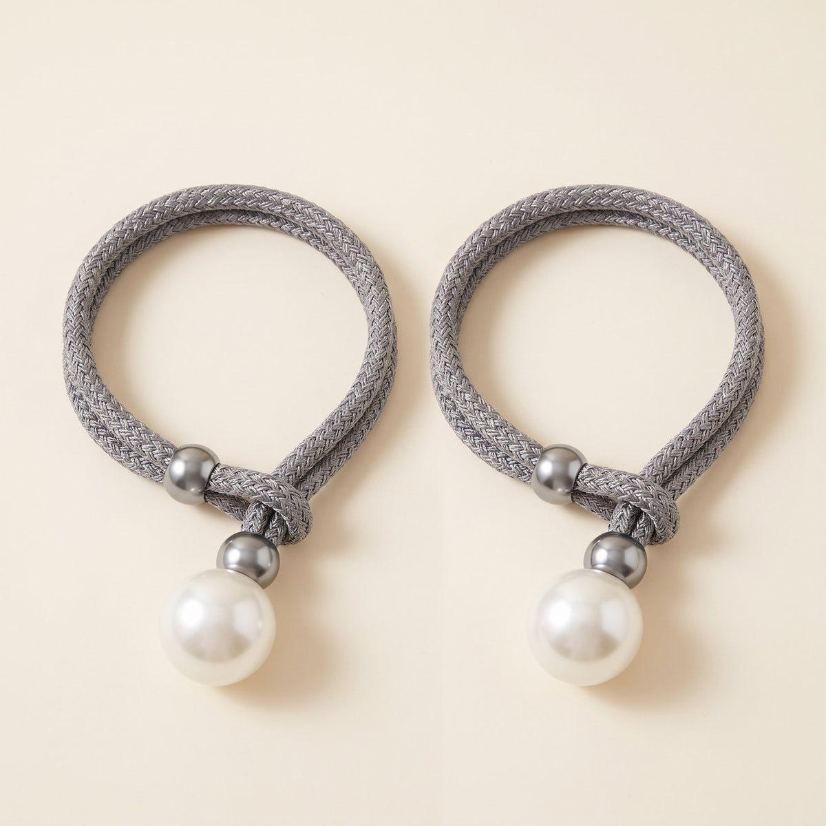 Luna Curtain Tie Back Set in Gray, Style Room