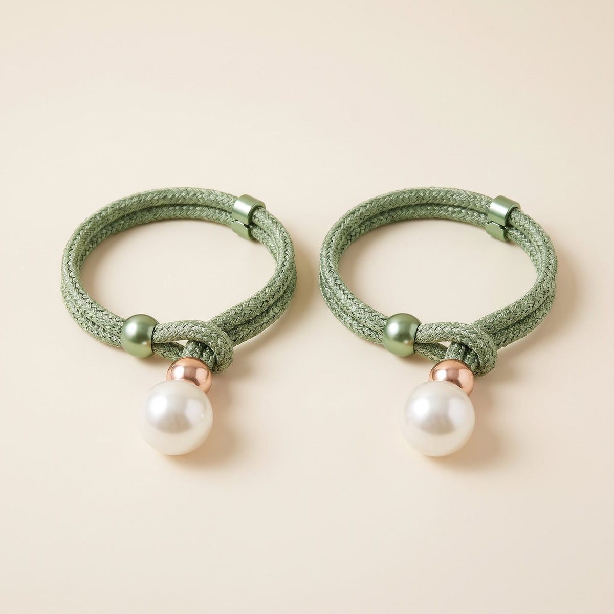 Luna Curtain Tie Back Set in Green, Style Room