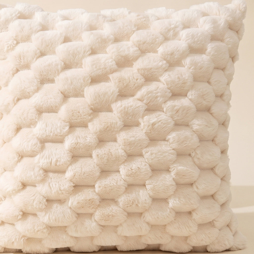 Close-up of the raised bubble texture of the Mira cushion cover, Style Room