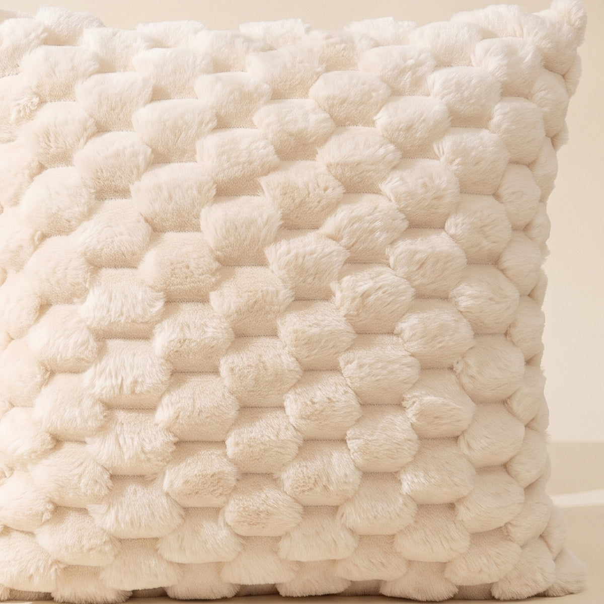Close-up of the raised bubble texture of the Mira cushion cover, Style Room