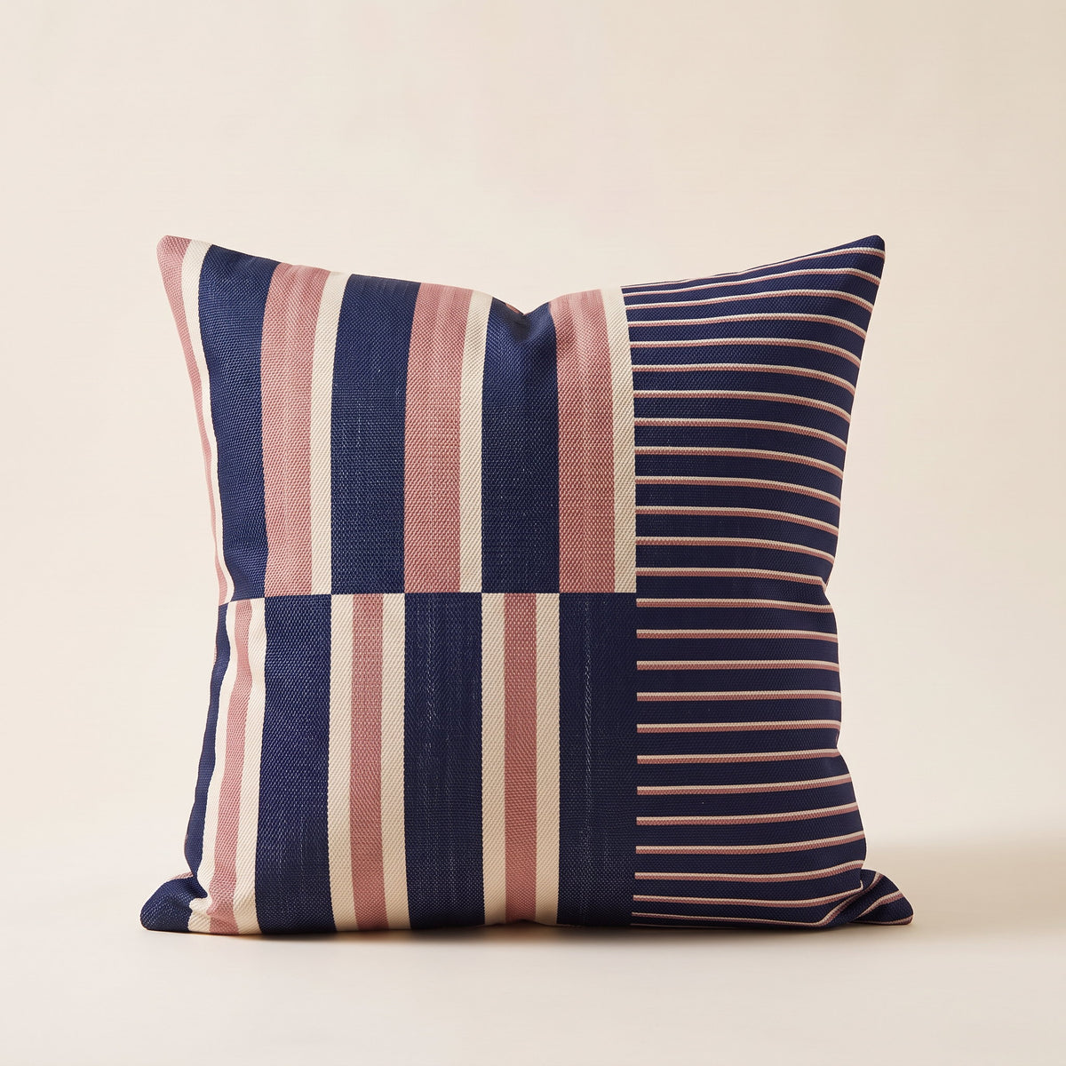 Mira Striped Cushion Cover in Midnight Rose, Style Room