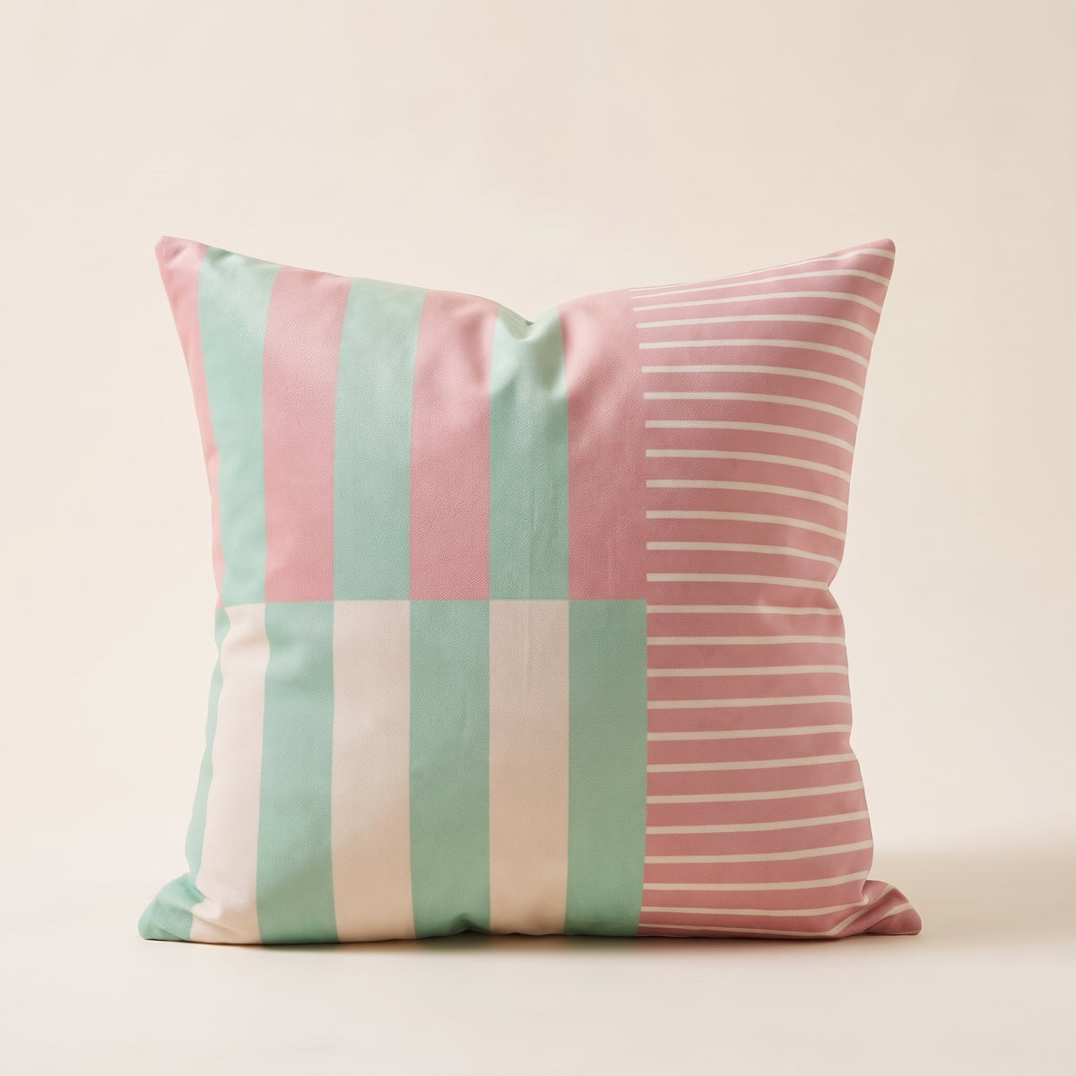 Mira Striped Cushion Cover in Pastel Bloom, Style Room
