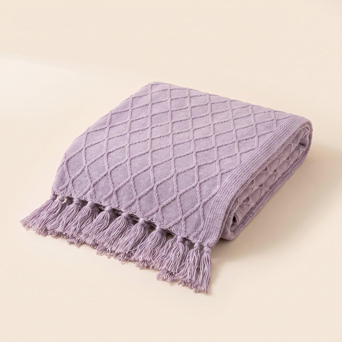 Mira Throw Blanket in Lavender, Style Room