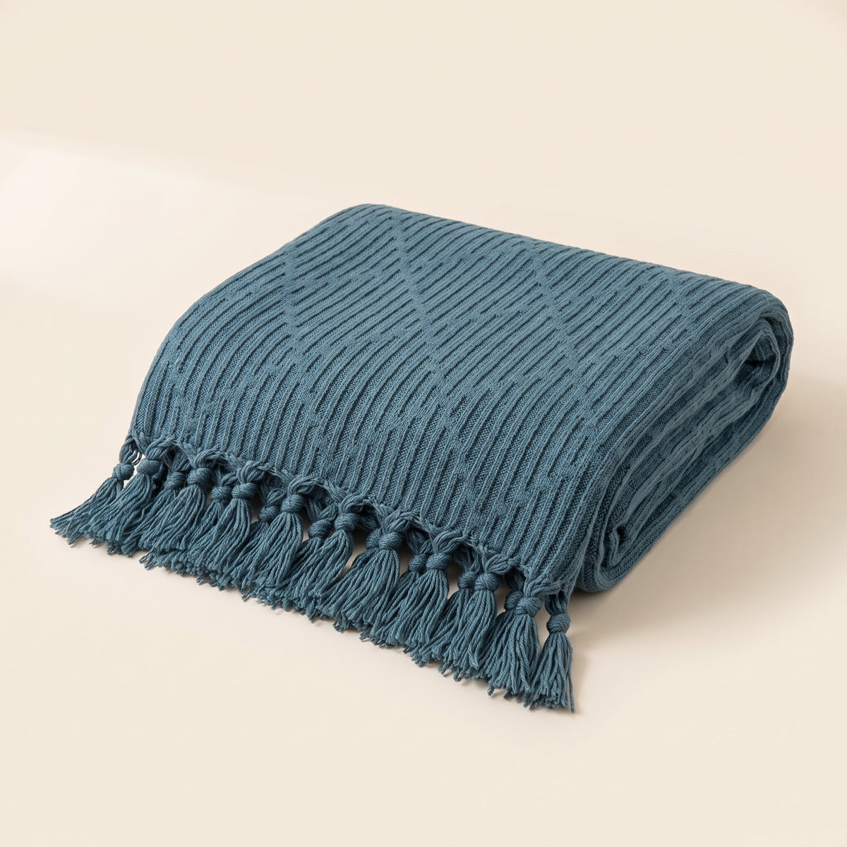 Mira Throw Blanket in Teal, Style Room