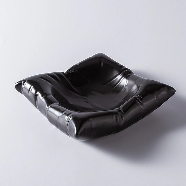 Pavo ceramic pillow-shape bowl set, view 10