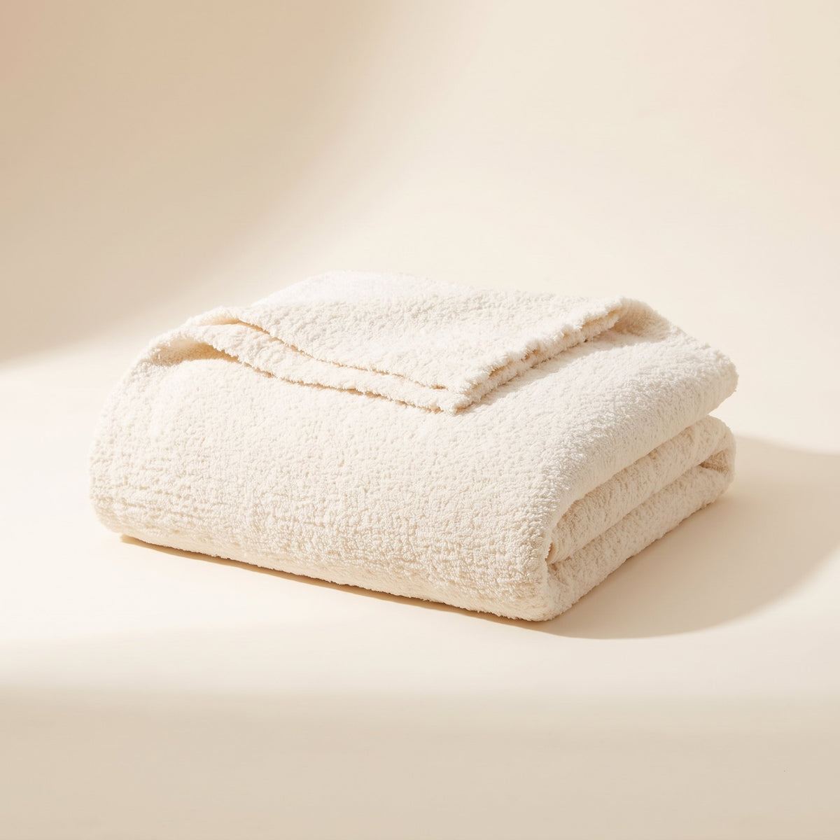 Seren Knit Throw Blanket in Off-White, Style Room