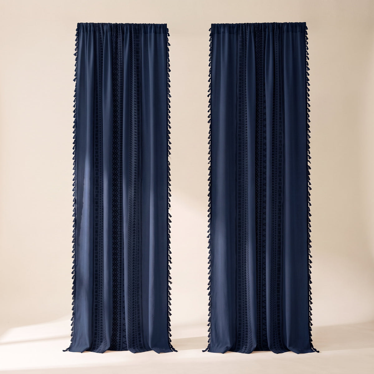 Solara Curtain Panel in Midnight Ink, Style Room