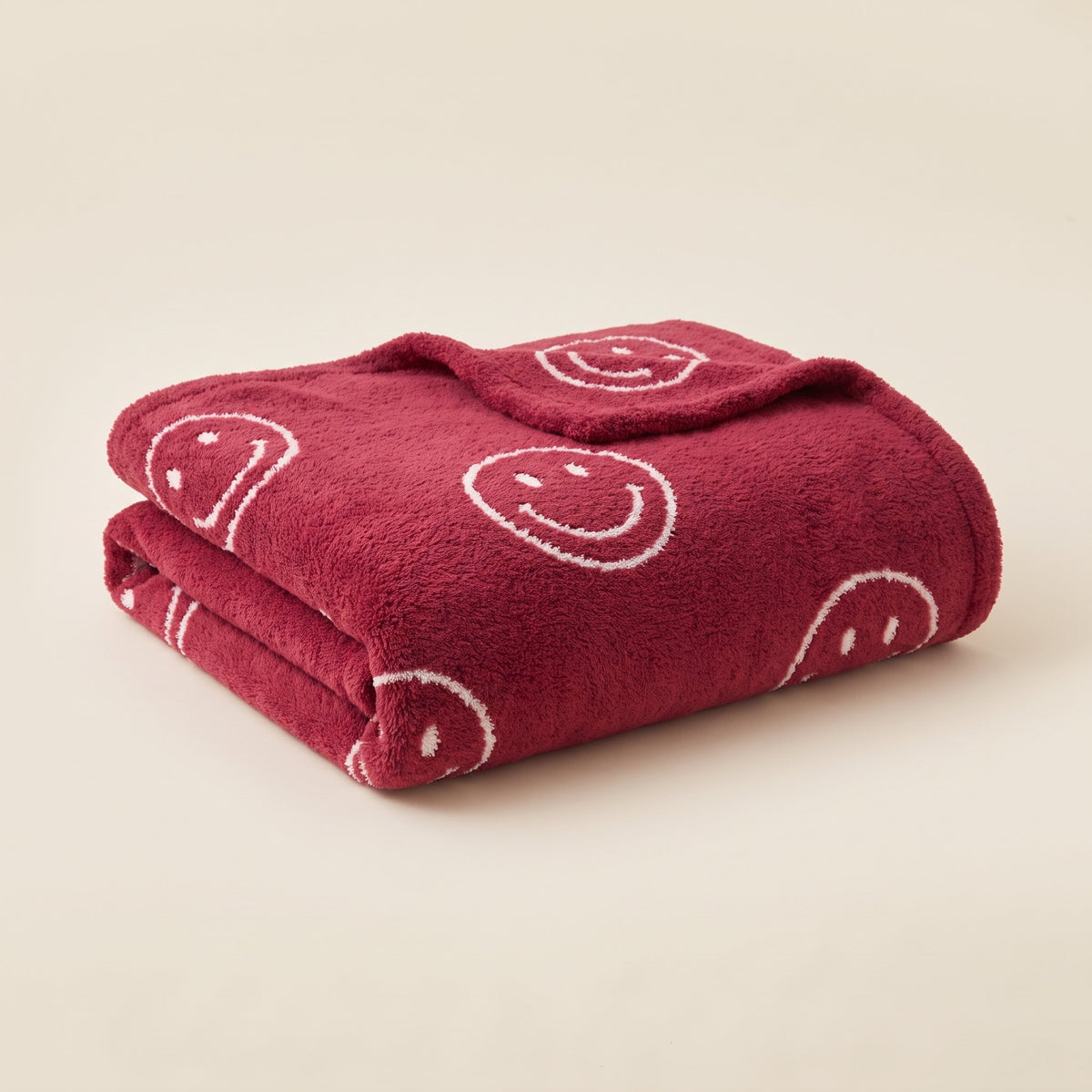 Soleil Plush Blanket in Berry Cheer, Style Room