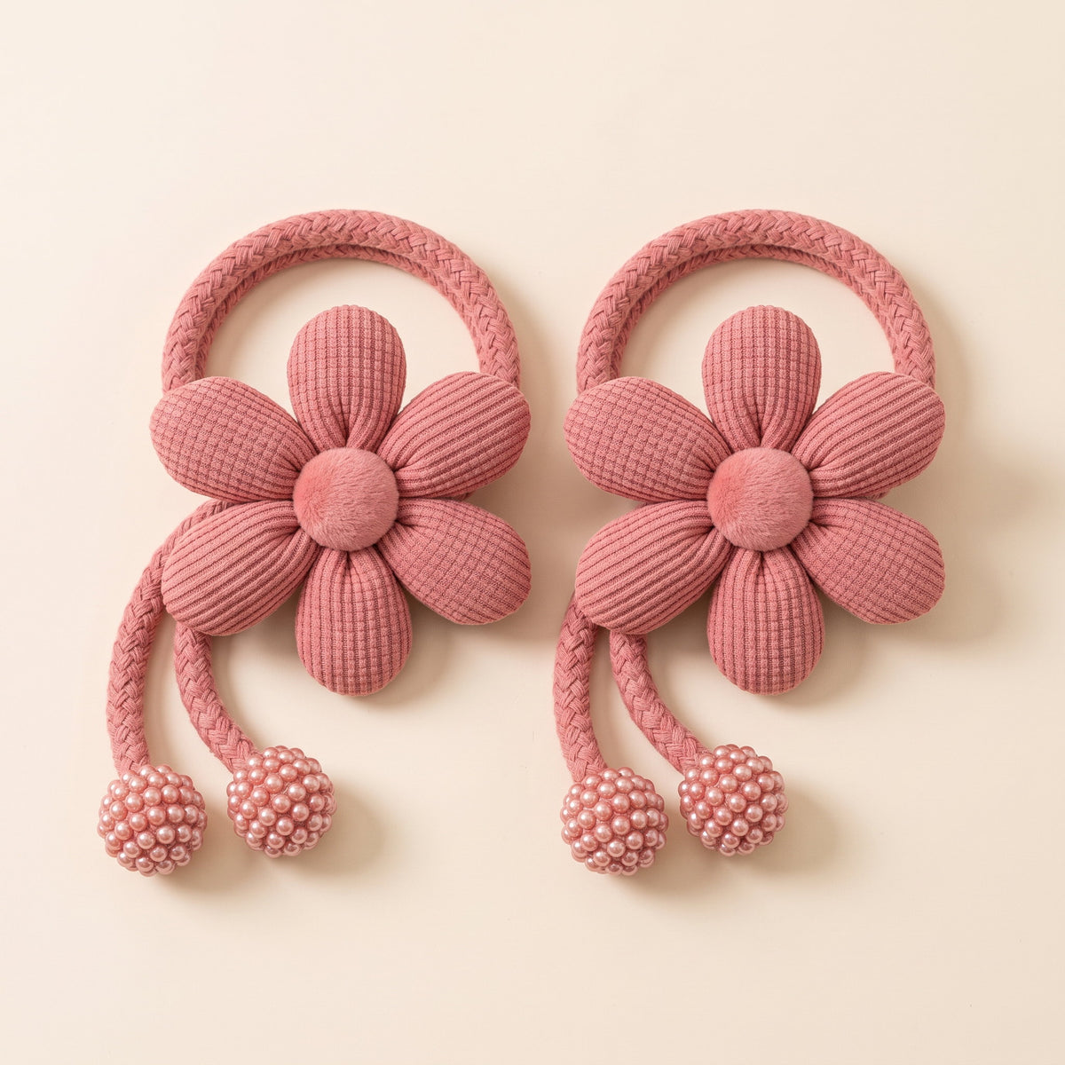 Wren Floral Curtain Tie Back in Rose Pink, Style Room